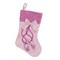 Northlight 14" Pink and Silver Ballerina Shoes Christmas Stocking with Glitter Cuff and Bow